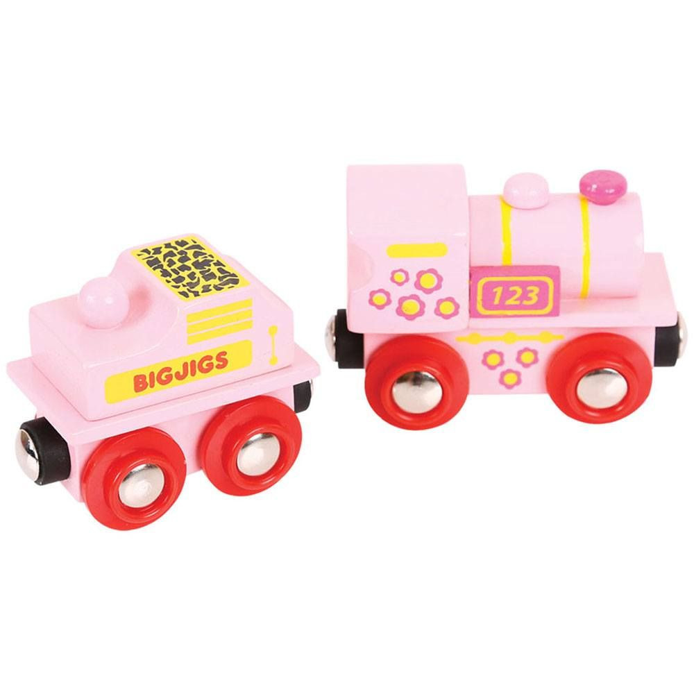  Roze locomotief met tender