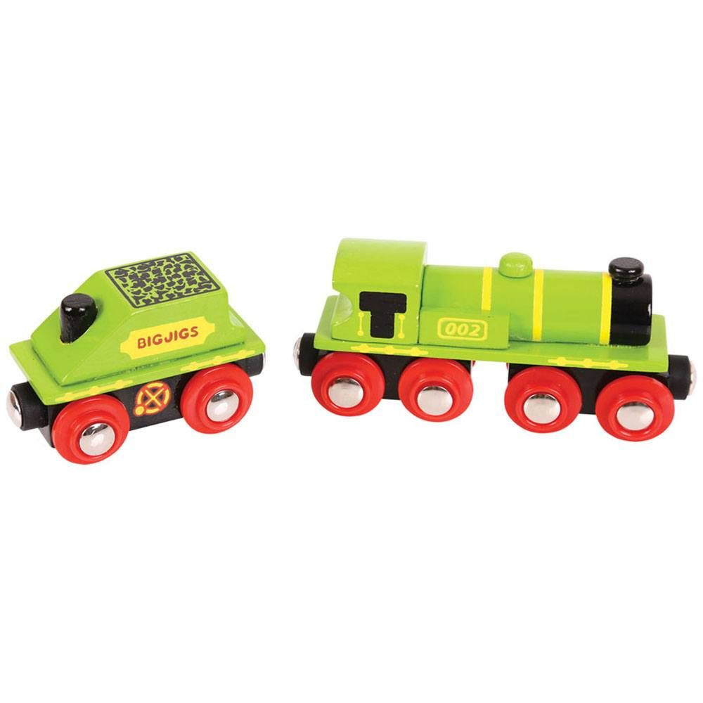  Groene locomotief met tender